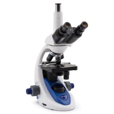 Microscope Trinocular (Split ratio: 50/50)  30° inclined; 360° rotating. Eyepieces: WF10X/18, B-193  Optika Italy
